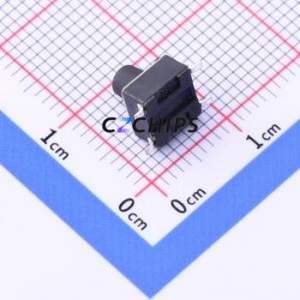 YTS-D003-3G Tactile Switch SMD-4P,6x6mm Switch Single Pole Single Throw Round Button 2.6N Vertical Mount - Product Image 2