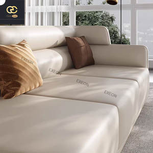 इतालवी विला लक्जरी घर चमड़े का <span class=keywords><strong>2025</strong></span> नया डिजाइन घर रहने वाले कमरे के लिए एक सोफे कवर है। - Product Image 6