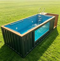 Piscine moderne en conteneur pour jardin - Piscine extérieure prête à l'emploi