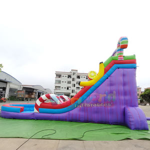 Tobogán acuático inflable, castillo inflable comercial Sugar Rush, combo de tobogán y castillo inflable. - Product Image 3