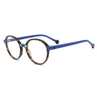 WMHX-ED1003 nouvelle femme mode ronde acétate stratification optique montures de lunettes pour tous les visages lunettes de lunettes
