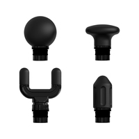4 pièces de têtes de massage en silicone, accessoires personnalisés, 18,5 mm pour masseur à percussion des tissus profonds / pistolet à fascia