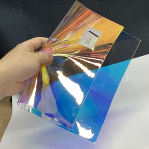 <span class=keywords><strong>Tissu</strong></span> holographique en PVC <span class=keywords><strong>Transparent</strong></span> miroir, Iridescent, <span class=keywords><strong>tissu</strong></span> en vinyle <span class=keywords><strong>Transparent</strong></span>, de couture, artisanat, bricolage - Product Image 4