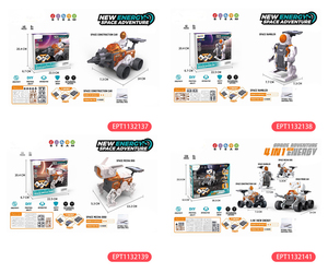 EPT New Energy Space Exploration Vehicle 45Pcs Electric Solar Powered Stem Toys 2025 Toy Educational Car Kits para niños - Product Image 5