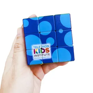 3d benutzer definierte Logo 3x3 Zauberwürfel 3x3x3 UV-Druck Puzzle Spielzeug DIY Werbe geschenke Artikel für Unternehmen