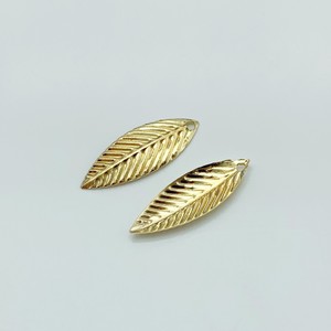 <b>Gold</b> Zinc Alloy Leaf <b>Pendant</b> Themed <b>Pendants</b> For Necklace Bracelet Jewelry Accessory Unisex - Product Image 3