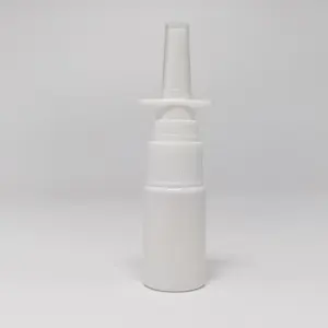 Nasal Spray Bottle 5ml White Empty Plastic HDPE Medical Nasal Pump Sprayer Mist Nasal Spray Bottle For Saline Water Wash