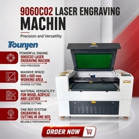 Graveur/découpeur laser CO2 haute précision haut de gamme modèle 9060C, machine CNC tout-en-un 80/100/130W refroidie par eau