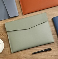 Bolso tipo billetera promocional de cuero PU personalizado con cierre magnético para llevar documentos y sobres