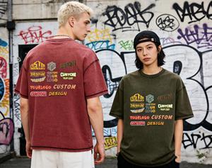 Camiseta de hombre de algodón 100% de alta calidad con estampado serigrafiado, holgada y personalizada, nueva colección de verano. - Product Image 5