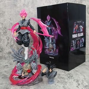 Figura de Anime de la Serie <span class=keywords><strong>Goku</strong></span> Cloud Rise, Super <span class=keywords><strong>Saiyan</strong></span> <span class=keywords><strong>Goku</strong></span> Rosa y Negro, Figura de Acción de PVC con Doble Cabeza, Modelo Coleccionable - Product Image 4