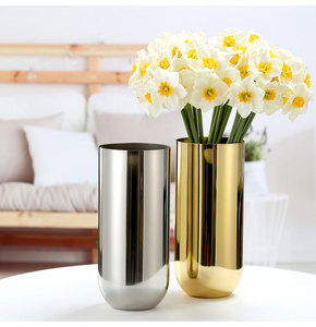 Servizio <span class=keywords><strong>di</strong></span> Lavorazione Metalli Personalizzato per Hotel e Ristoranti, <span class=keywords><strong>Vaso</strong></span> per Fiori in Acciaio Inox 304 OEM con Finitura a Specchio - Product Image 6