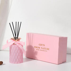 Nature Essential Oil Home Air Freshener, Perfume Fragrance <b>Reed</b> <b>Diffuser</b>, Luxury Glass Ceramic Vase With Custom Packaging&logo - Product Image 5