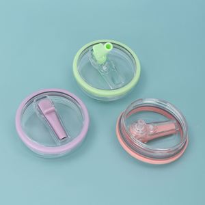 Couvre-gobelet en silicone épais de 30 oz avec paille anti-fuite - Product Image 4
