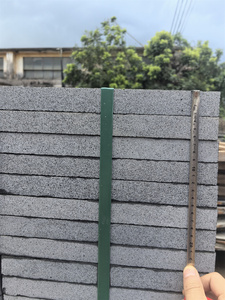 Passerelle en pierre naturelle de basalte noir paysage extérieur carré antidérapant carrelage pavé - Product Image 2