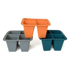 <b>4</b>-hole <b>6</b>-hole 12-hole High-temperature Disinfection Reusable Wear-resistant Silicone Seed Starter Tray - Product Image 2
