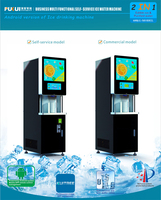 Distributeur automatique commercial de 60 kg d'eau et de glace avec paiement par carte de crédit et code QR SDK