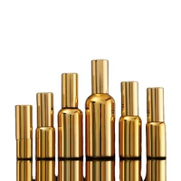 5ml 10ml 15ml 20ml 30ml 50ml 100ml 1oz 30 ml 50 ml 100 ml Bernsteinfarbene Gold Silber Luxus Kosmetik Glas-Sprühflaschen