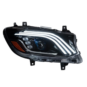 ชุดไฟหน้า Mercedes-Benz Sprinter 12V สไตล์ <span class=keywords><strong>Maybach</strong></span> LED แบบสองเลนส์ พร้อมไฟเดย์ไลท์แบบสามชั้น 55W - Product Image 5