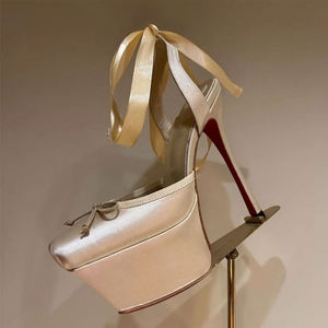 Sandalias de Lujo de Marca Famosa, Diseño 2026, Cuero Genuino, Tejido, Plataforma Interna, Antideslizantes, para Mujer - Product Image 2