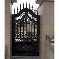 Porte d'entrée extérieure en fer forgé Prima personnalisée, avec fonction antivol, design postmoderne, pour salle de bain, supermarché, cuisine, en fibre de verre