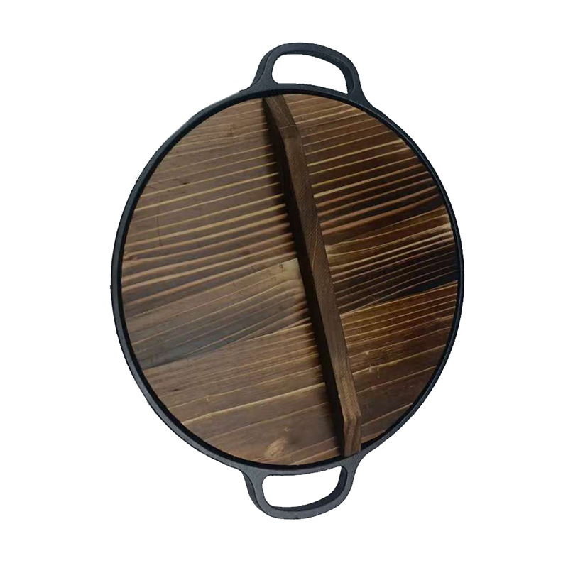 Single pot wooden lid