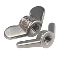 Écrou à oreilles DIN315 en acier inoxydable 304, vente en gros, écrou papillon M8, écrou à oreilles M10 en acier, zincé