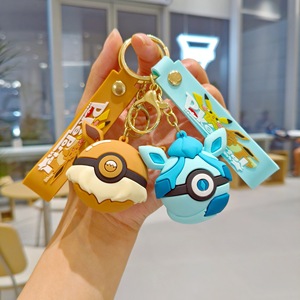 Porte-clés Eevee, adorable poupée en forme de boule d'elfe, pendentif pour sac à dos pour hommes et femmes, décoration, petit cadeau - Product Image 5
