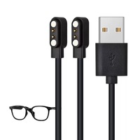 Kabel Data Pengisi Daya Cepat 0.6 M Harga Pabrik, Kabel USB2.0 Berlapis PVC untuk Ponsel Android, Smartwatch, Kacamata Pintar