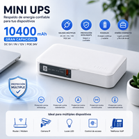 Mini-onduleur DC à batterie lithium NIUNIU avec protection contre la foudre 5V 12V pour téléphone portable, routeur WiFi, caméra IP, bande lumineuse