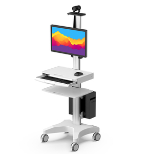 Carrito Móvil para Computadora de Altura Regulable para Hospital Carrito Médico para Monitor Terminal de Telemedicina Estación de Trabajo Móvil - Product Image 2