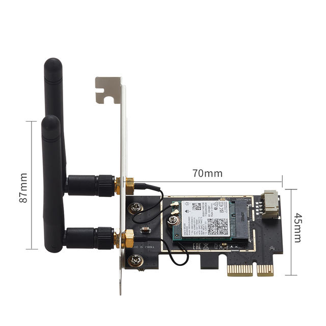 Factory OEM Internal WiFi7 PCIe Card 802.11ax 5400Mbps + Bluetooth5.4 Dual Band Wireless Adapter Gaming VR Education Stock