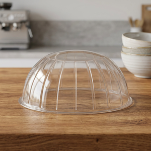 Crystal-clear PET 80 DIA Dome Lid Rib, – Capacity, PET Lids Range - Wholesale PET Lids for pairing with PET cups and <b>glasses</b> acr - Product Image 3