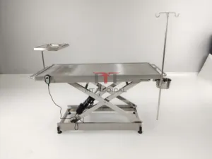 MT Medical Veterinary Equipment 304 Stainless Steel Animal Vet Surgical Operating Table For Vet Clinic Hospital