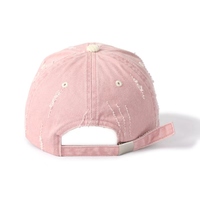 Nuevo diseño personalizado gorra de béisbol de alta calidad imagen Vintage 6 paneles gorra de algodón Unisex moda Casual bordado rasgado papá gorra