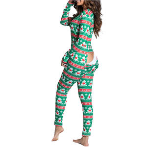 Pijama Sexy de Moda Barato de Estados Unidos, Oferta en Pijama de Una Pieza con Abertura en la Parte Trasera para Mujer - Product Image 4
