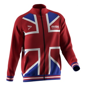 Vestes de sport pour équipes de lutte, nouvelle conception, sublimation, sweat-shirts courts, sweat-shirts à capuche, vestes zippées - Product Image 3