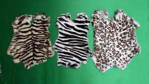 Rex Rex all'ingrosso modello tigre pelliccia <span class=keywords><strong>di</strong></span> coniglio stampa e morire <span class=keywords><strong>pelli</strong></span> <span class=keywords><strong>di</strong></span> colore personalizzate - Product Image 4