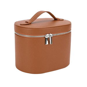 Mới Tối Giản <span class=keywords><strong>PU</strong></span> Pebble Da Đôi <span class=keywords><strong>Zip</strong></span> Vẻ Đẹp Xử Lý Túi Mỹ Phẩm Cho Du Lịch Phụ Nữ Lớn Công Suất Rửa Trang Điểm Túi - Product Image 6