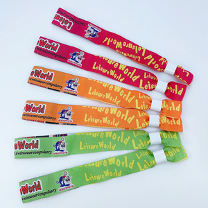 Pulseras tejidas personalizadas, con telas festivas, eventos, bodas y pulseras tejidas de poliéster <span class=keywords><strong>totwoo</strong></span> <span class=keywords><strong>pulsera</strong></span> de pareja - Product Image 4