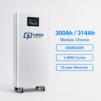Batterie LIRVO 48v 15kwh Lifepo4, batterie Lifepo4 48v/51.2v, batterie lithium-ion 300Ah 314Ah, pack de batteries Lifepo4 48v pour la maison