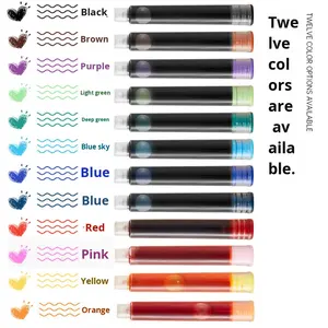 Set di 12 Ricariche per <span class=keywords><strong>Penna</strong></span> <span class=keywords><strong>a</strong></span> <span class=keywords><strong>Sfera</strong></span> Universale Non-Carbonica da 3,4mm, 12 Colori, <span class=keywords><strong>con</strong></span> <span class=keywords><strong>Cartuccia</strong></span> d'Inchiostro, per Studenti - Product Image 1