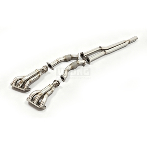 Collecteur d'échappement complet avec tuyau avant en acier inoxydable haute performance pour VW <span class=keywords><strong>Golf</strong></span> <span class=keywords><strong>4</strong></span> R32 MK4 3.2L 2002-2005 - Product Image 4