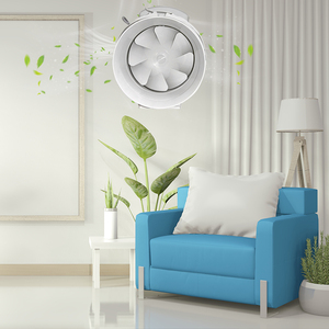 Household Electric AC In-Line Extractor <b>Fan</b> Timer Large Air Volume Low Noise Modern Wall-Mounted Bathroom Vent OEM/ODM - Product Image 2