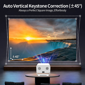 Proyector LED LCD Portátil de 260 Lúmenes, Compatible con 1080P y 4K, con Lente de Tiro Corto Inteligente Android para Cine en Casa y Noches de Cine al Aire Libre - Product Image 4
