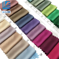 Tissus en polyester 100 % légers, doux, respirants, brillants, en satin de soie uni, pour jupes – Couleurs variées disponibles – Ventes flash