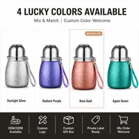 Tasse à thé en titane de 380 ml en forme de gourde, à double paroi, isolée sous vide, avec couvercle rabattable, infuseur, logo personnalisé, coffret cadeau de voyage