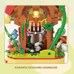 <span class=keywords><strong>EMMA</strong></span> Blocs de construction en plastique en forme de <span class=keywords><strong>maison</strong></span> champignon, ensemble de blocs de construction, jouet de construction - Product Image 3