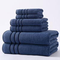 Ensemble de serviettes en coton biologique 100% avec logo personnalisé, 480 GSM, serviettes de bain luxueuses, douces et absorbantes, imprimées d'animaux, pour hôtel, maison, spa