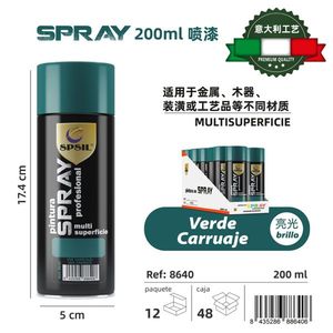 Vernice spray 200 ml Verde Carruaje Multi Surface Craft Supplies - Product Image 3